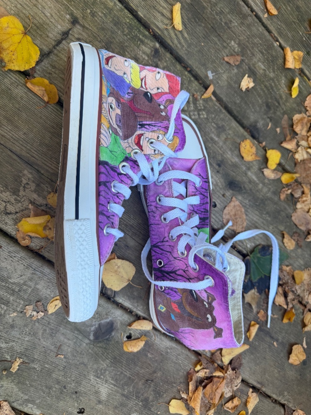 OOAK Hand Painted Scooby-Doo Converse Chuck Taylor High Tops Women’s 7.5